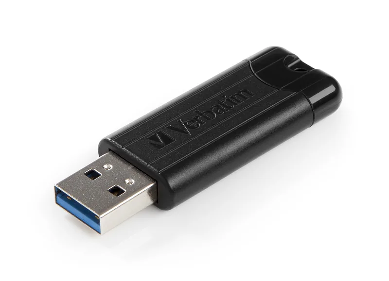 Verbatim PinStripe USB-välkmälu 128 GB USB tüüp A 3.2 Gen 1 (3.1 Gen 1) Must