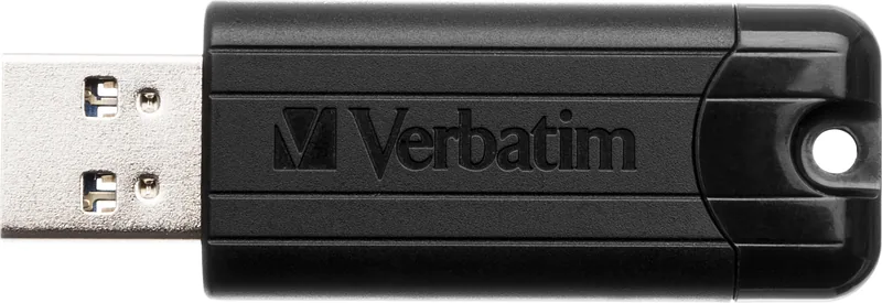 Verbatim PinStripe USB-välkmälu 128 GB USB tüüp A 3.2 Gen 1 (3.1 Gen 1) Must