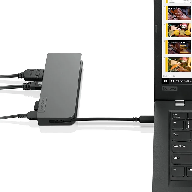 Lenovo 4X90S92381 sülearvuti dokk ja pordireplikaator Juhtmega ühendatud USB 3.2 Gen 1 (3.1 Gen 1) Type-C Hall
