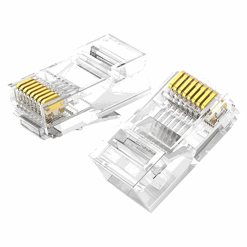 Ugreen 10x plug connector RJ45 8P8C Cat 6 Transparent (50961)