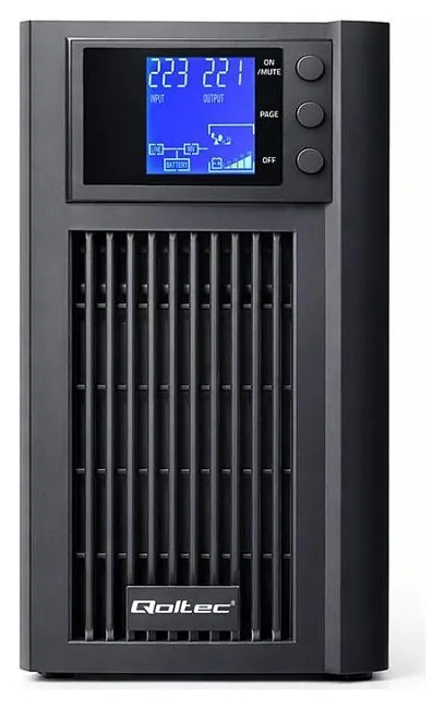 Qoltec Pure Sine Wave | 3kVA | 2400W | AVR | LCD | Czysty Sinus