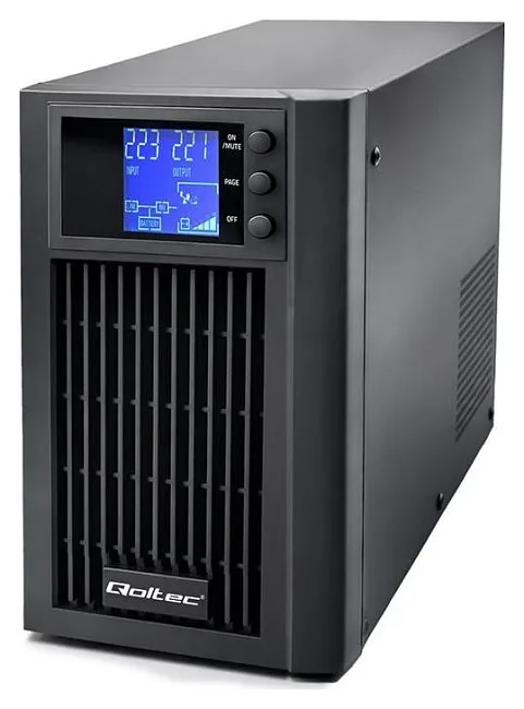 Qoltec Pure Sine Wave | 3kVA | 2400W | AVR | LCD | Czysty Sinus