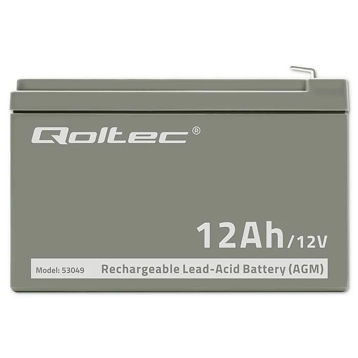 Qoltec 53049 AGM battery | 12V |  12Ah