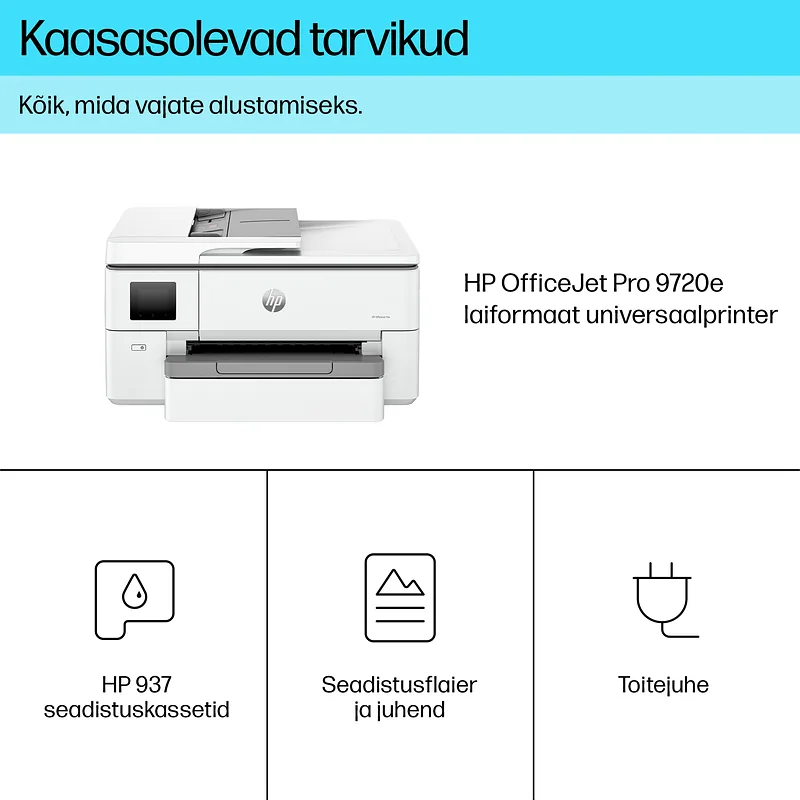 HP OfficeJet Pro 9720e WF AiO Printer Termotindiprinter A3 4800 x 1200 DPI 22 lk/min WiFi