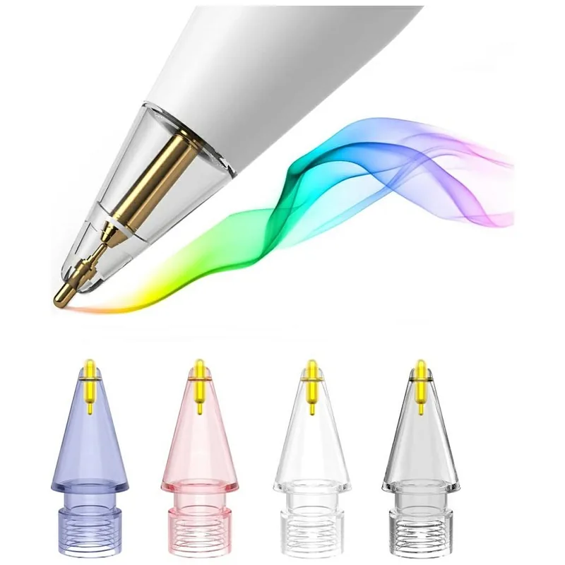 Stylus tips 4smarts Lucid for Apple Pencil 1st gen., 2nd gen., USB-C, Pro 4pcs multicolor