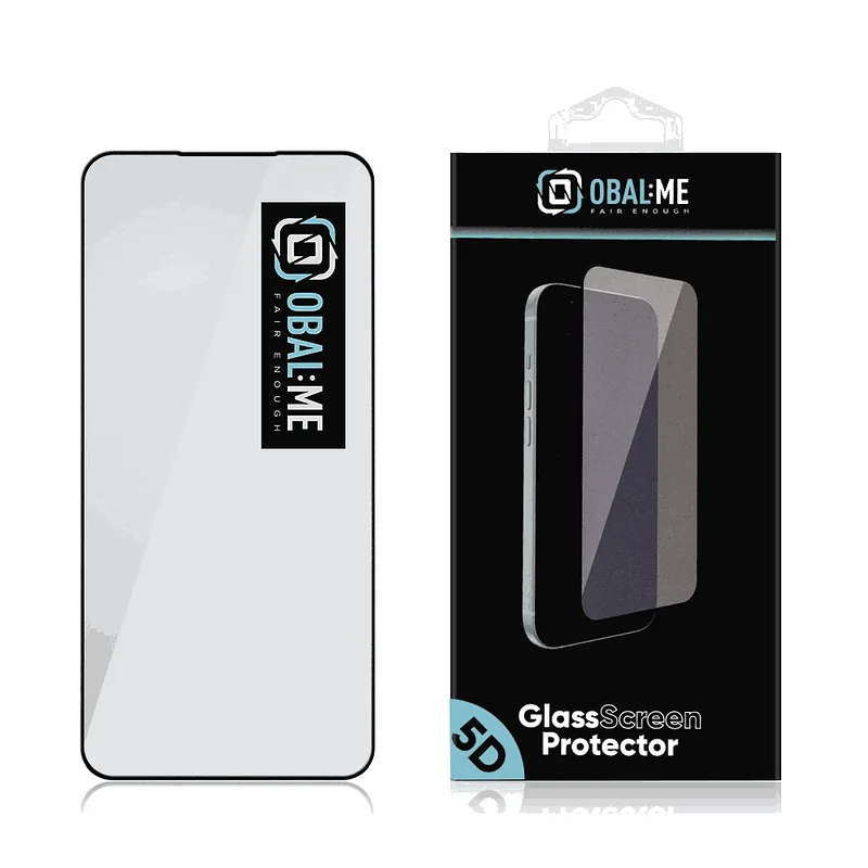 Obal:Me 5D Glass Screen Protector for Xiaomi Poco F7 Black