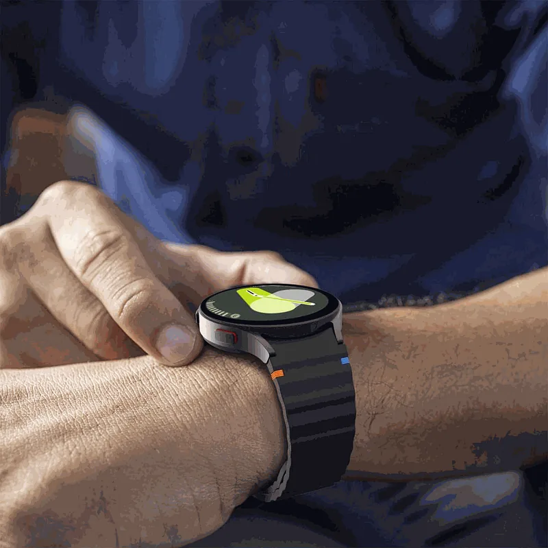 Tech-Protect Galaxy Watch 4/5/5 Pro/6/7/FE Silicone Sport Band Black