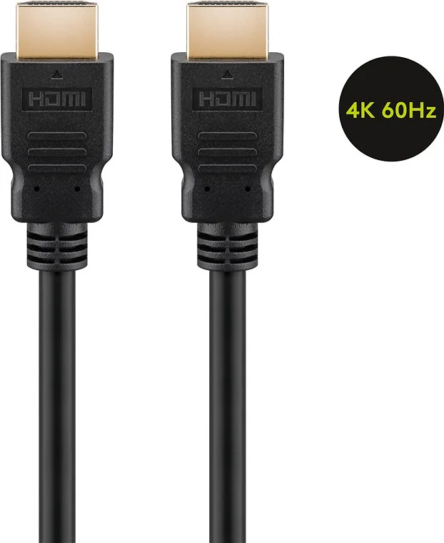Goobay High Speed HDMI Cable with Ethernet, 0.5 m