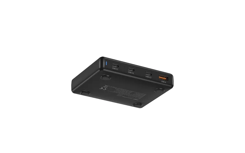 FoneKit GaN PD 140 W võrgulaadija, 3 x USB-C + 1 x USB-A, must