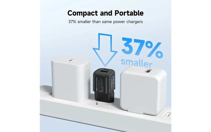 FoneKit Mini 20 W, USB-C + USB-A, must