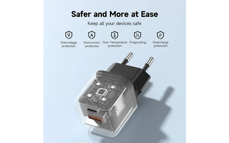 FoneKit Mini 20 W, USB-C + USB-A, must