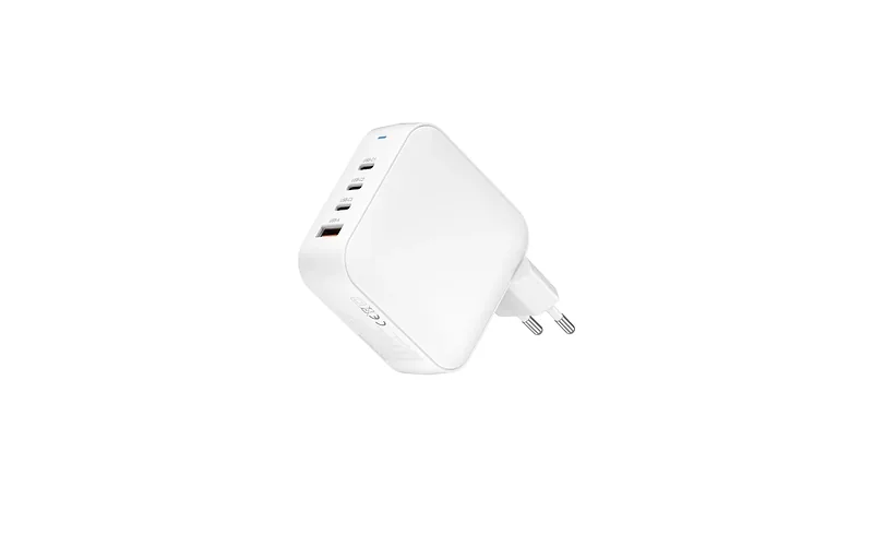 FoneKit GaN PD 165W võrgulaadija, USB-A + 3 x USB-C, valge