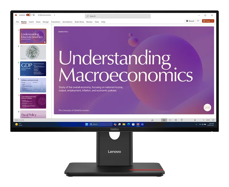 Lenovo ThinkVision T24D-40 PC lamekuvar 60,5 cm (23.8″) 1920 x 1080 pikslit Full HD LCD Must