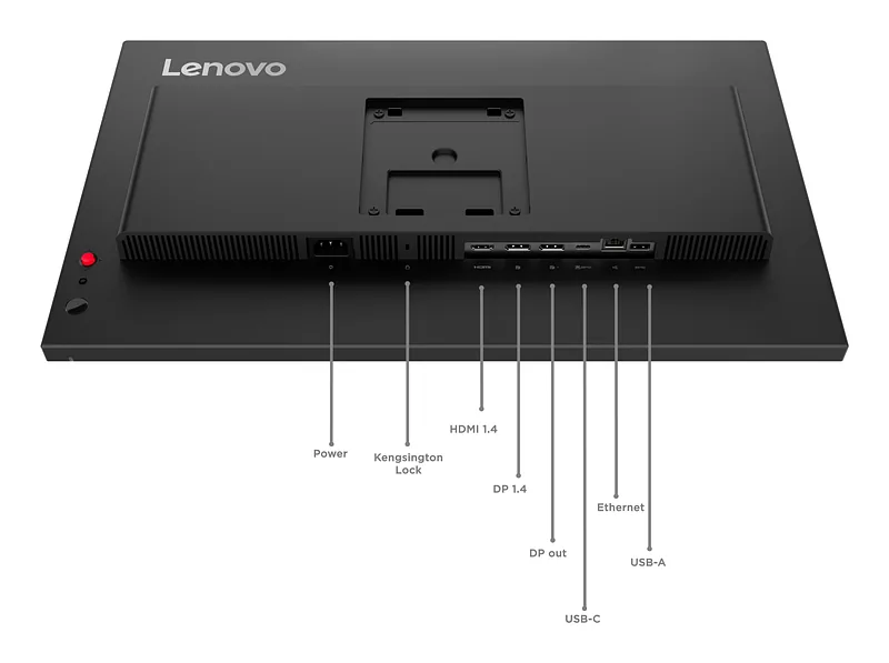 Lenovo ThinkVision T24D-40 PC lamekuvar 60,5 cm (23.8″) 1920 x 1080 pikslit Full HD LCD Must