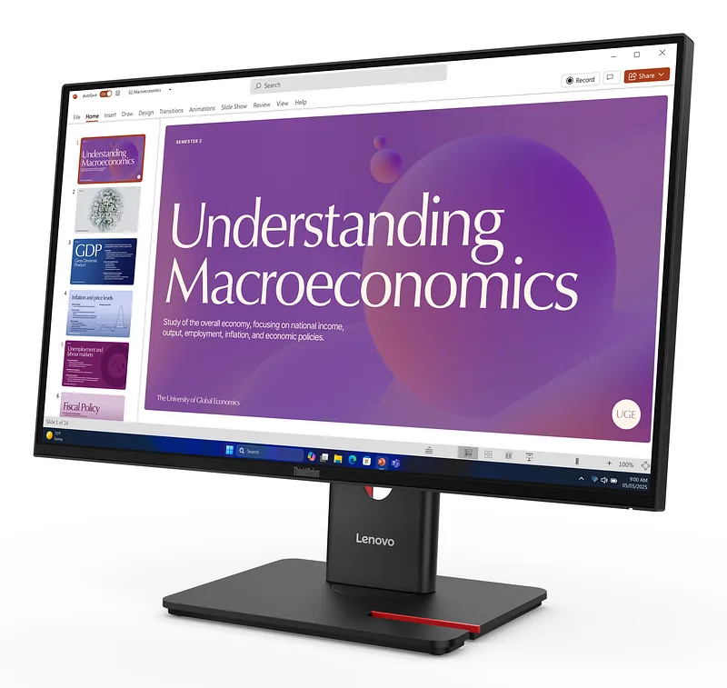 Lenovo ThinkVision T24D-40 PC lamekuvar 60,5 cm (23.8″) 1920 x 1080 pikslit Full HD LCD Must