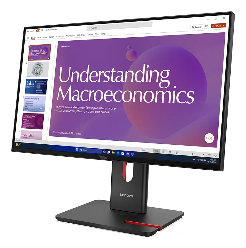 Lenovo ThinkVision T24D-40 PC lamekuvar 60,5 cm (23.8″) 1920 x 1080 pikslit Full HD LCD Must