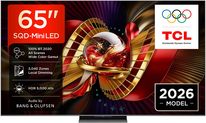 TCL C8L 65C8L teler 165,1 cm (65″) 4K Ultra HD Nutiteleri funktsioon WiFi Must 6000 cd/m²