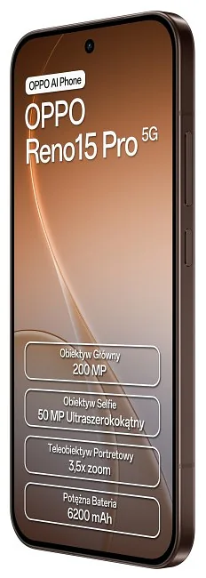 OPPO Reno 15 Pro 5G 12/512GB Brązowy