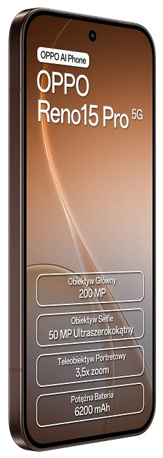 OPPO Reno 15 Pro 5G 12/512GB Brązowy