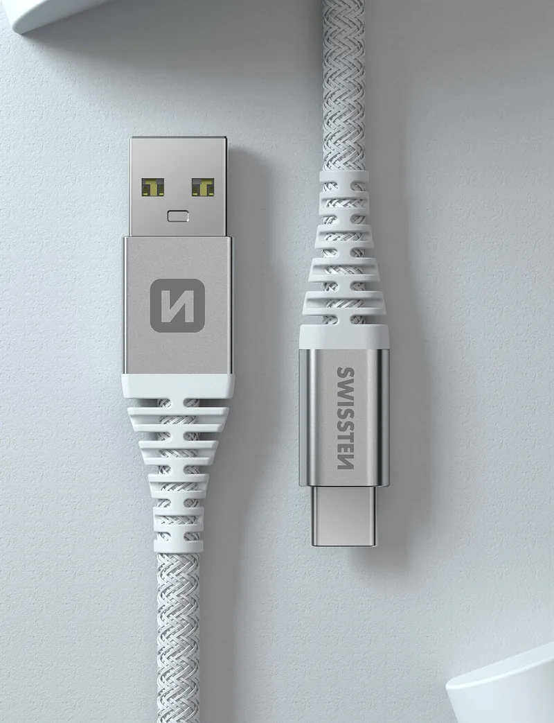 Swissten ARAMID REINFORCED USB – USB-C Data and Charding cable 1.5m