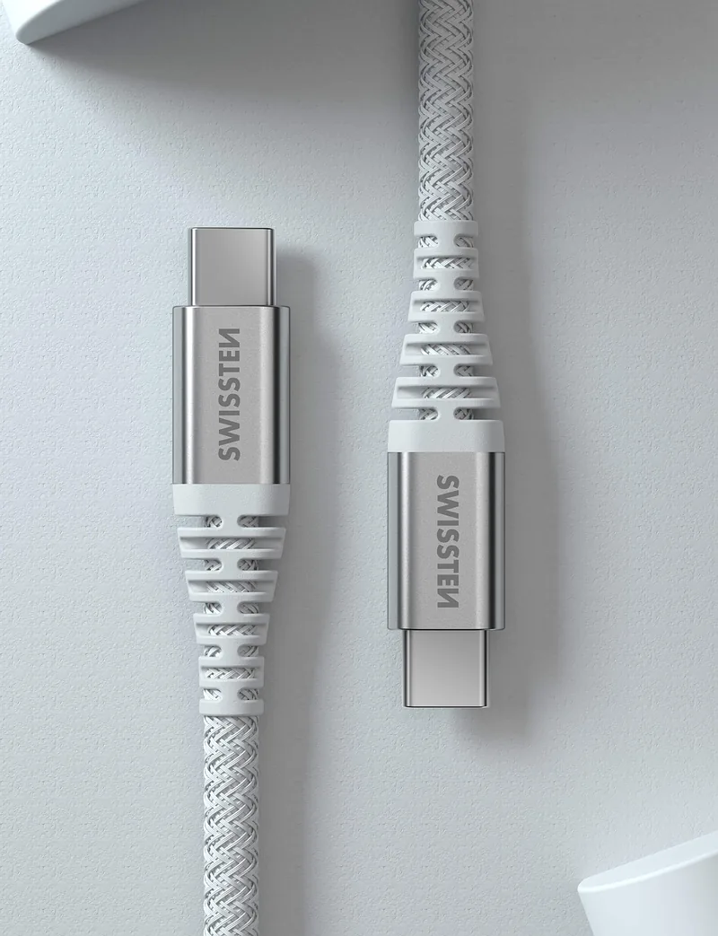 Swissten ARAMID REINFORCED USB-C – USB-C Data and Charding cable 1.5m