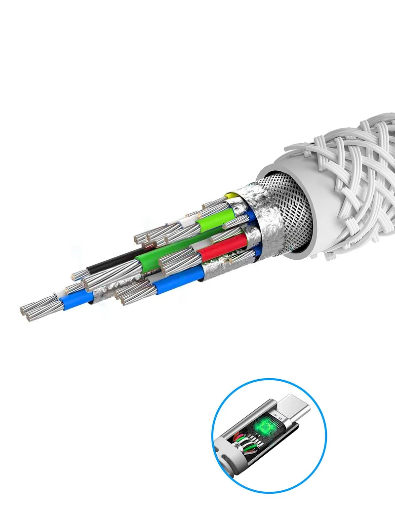 Swissten ARAMID REINFORCED USB-C – USB-C Data and Charding cable 1.5m