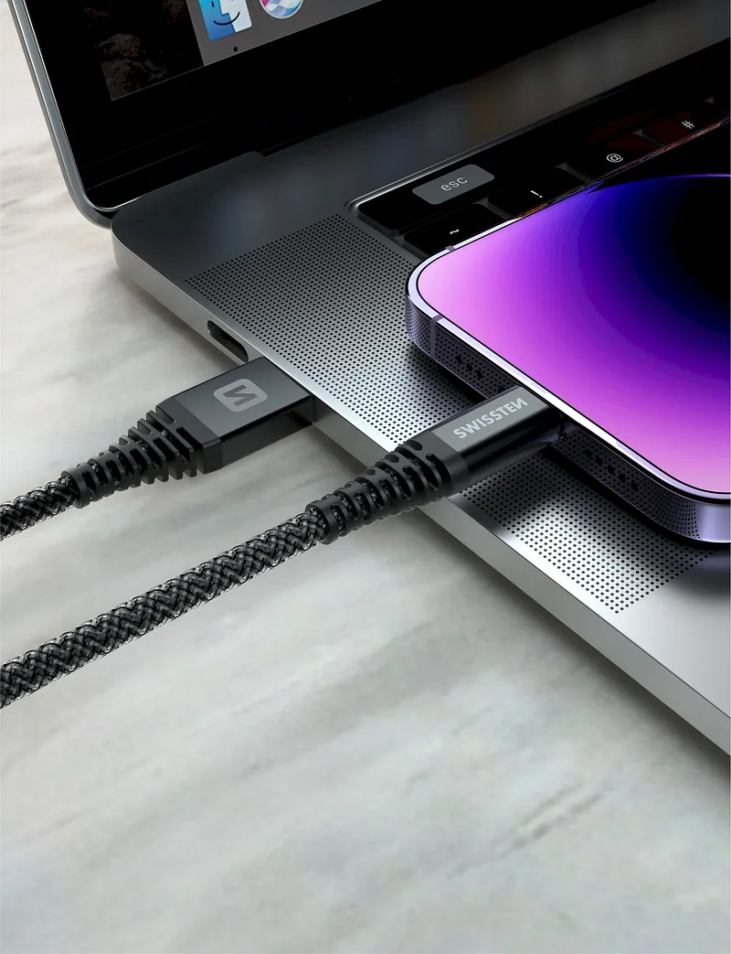 Swissten ARAMID REINFORCED Data Cable USB / Lightning 1.5m / 60w