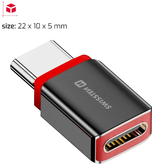 Swissten DataGUARD Charging Adapter with Data Blocking USB-C to USB-C
