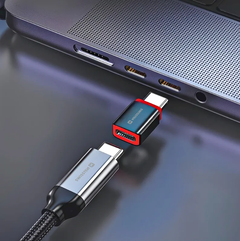 Swissten DataGUARD Charging Adapter with Data Blocking USB-C to USB-C