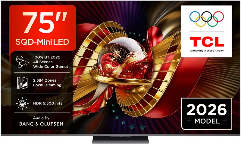 TCL C8L 75C8L teler 190,5 cm (75″) 4K Ultra HD Nutiteleri funktsioon WiFi Must 5500 cd/m²