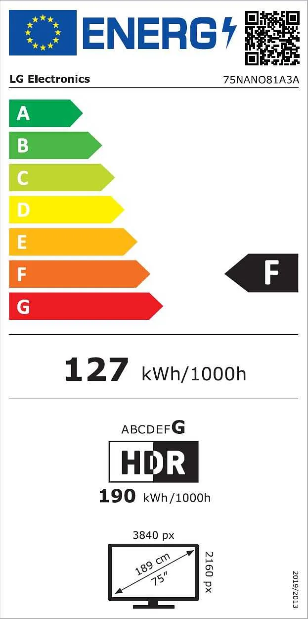 LG NanoCell AI 75NANO81A3A teler 190,5 cm (75″) 4K Ultra HD Nutiteleri funktsioon WiFi Must