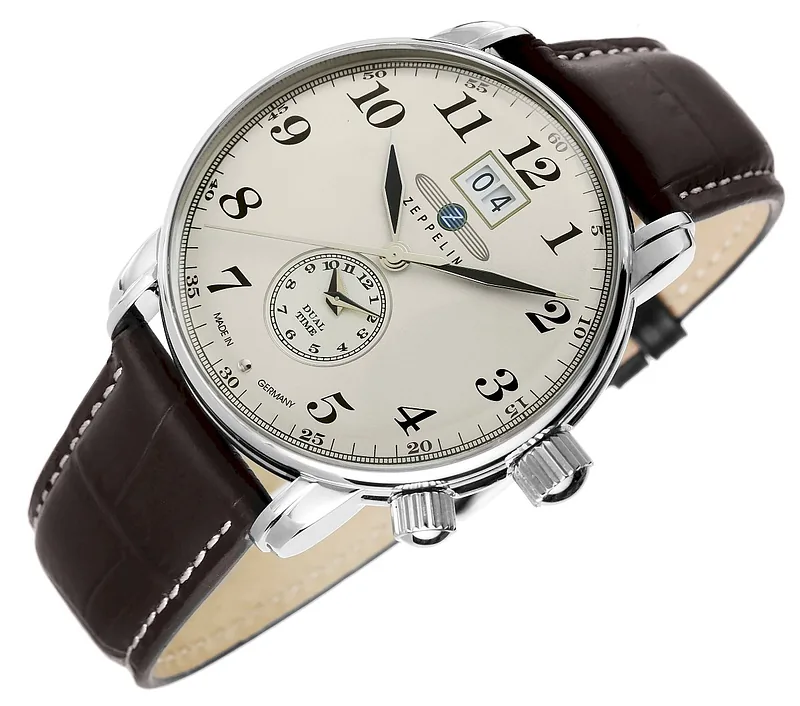 ZEPPELIN LZ127 Graf Zeppelin Dual Time Men’s Watch 7644-5