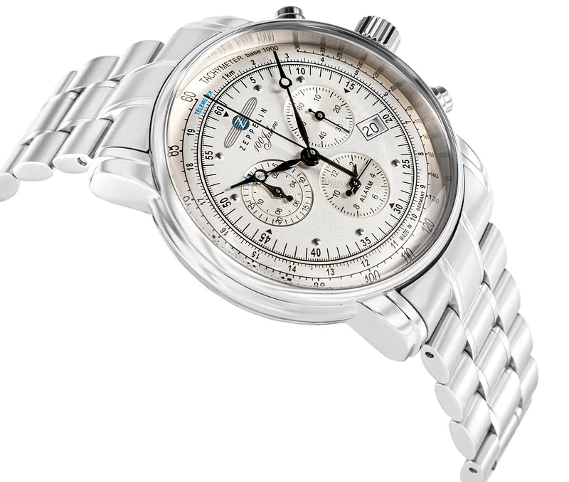 ZEPPELIN 100 Jahre Chronograph Men’s Watch 7680MB-1 / silver