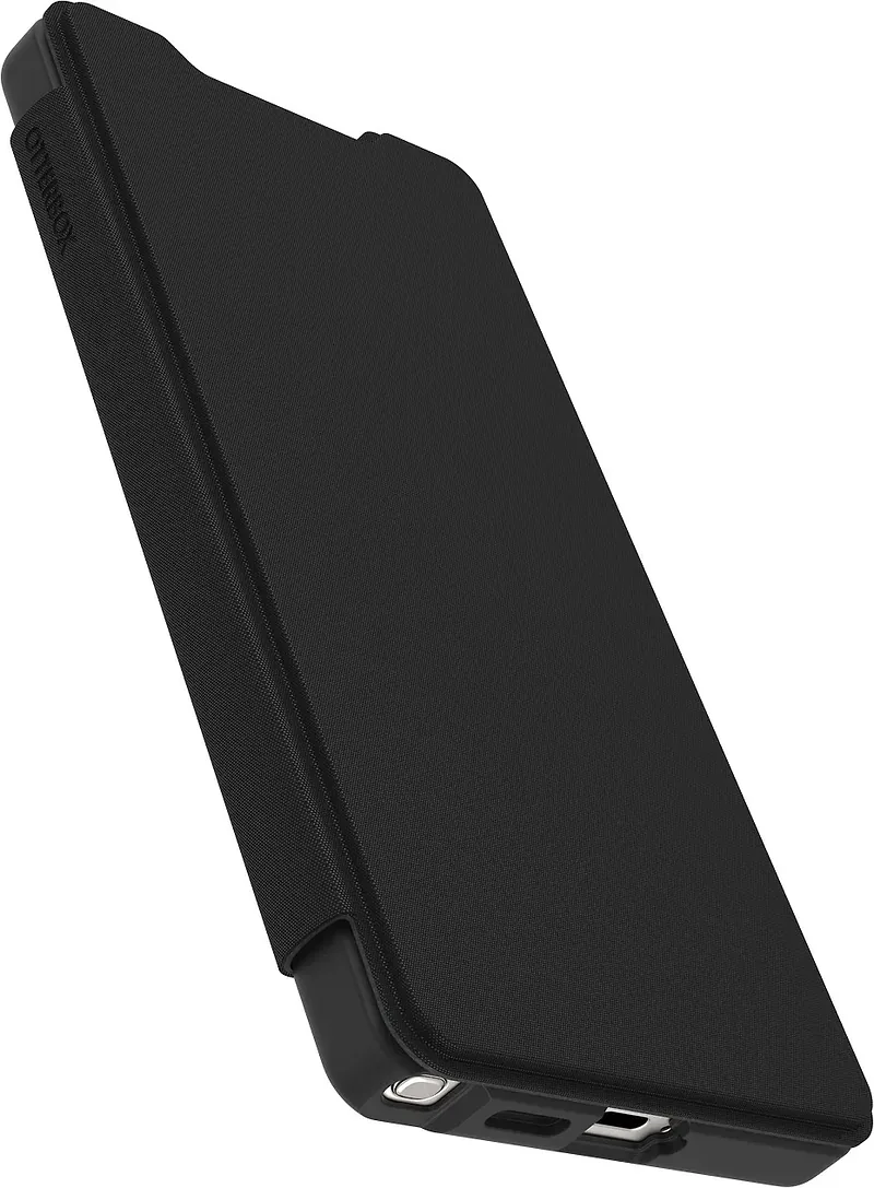 OtterBox React Folio rahakotikotelo, Samsung Galaxy S25 Ultra, musta / läpinäkyvä