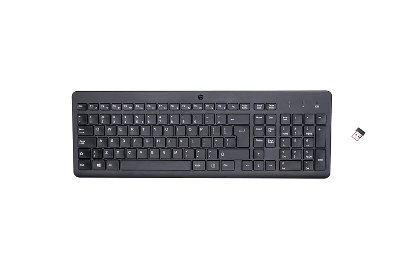 HP 220 Wireless Keyboard klaviatuur Kodu Raadioside QWERTY Must