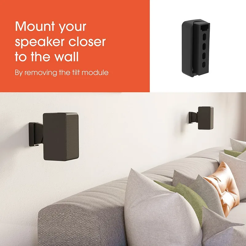 Vogels Wall mount, SWM 3021 Universal Speaker Wall Mount, Tilt, rotate, Maximum weight (capacity) 5 kg, Black