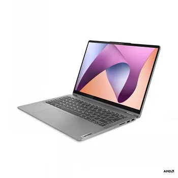LENOVO IDEAPAD FLEX 5 RYZEN 5 5625U, 14″ WUXGA (1920X1200) IPS 300NITS GLOSSY, 45% NTSC, 60HZ, TÜV LOW BLUE LIGHT, GLASS, TOUCH, 16GB, 512GB SSD, SD CARD READER, W11H, ENG (ARCTIC GREY)