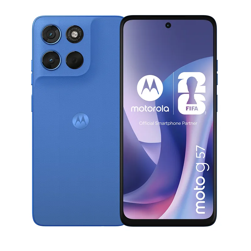 Motorola moto g57 17,1 cm (6.72") Kaksik-SIM Android 16.0 5G USB tüüp-C 8 GB 256 GB 5200 mAh Sinine