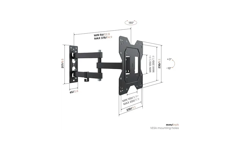 Vogel's Up 2045 Full Motion+ TV-seinakinnitus S