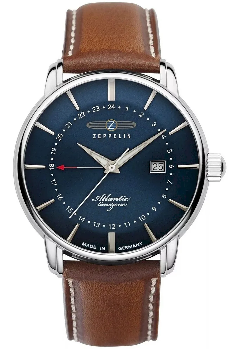 ZEPPELIN Atlantic Timezone Men's Watch 8442-3 / silver