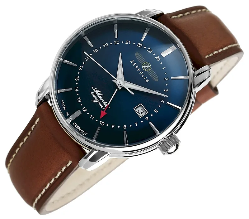 ZEPPELIN Atlantic Timezone Men’s Watch 8442-3 / silver