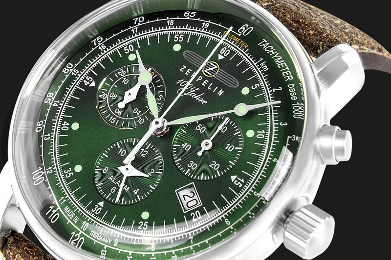ZEPPELIN 100 Jahre Chronograph Men’s Watch 8680-4 / silver