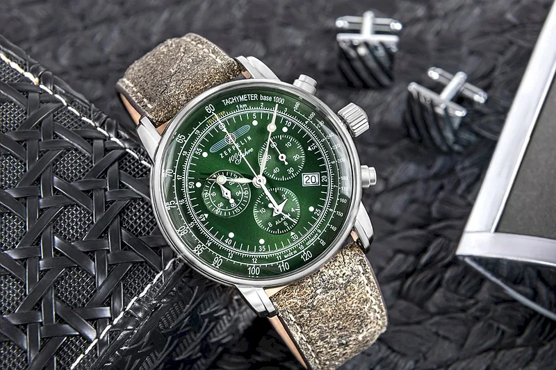 ZEPPELIN 100 Jahre Chronograph Men’s Watch 8680-4 / silver