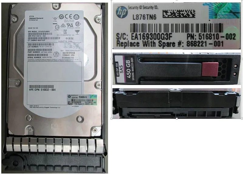 HDD Hot Plug 450GB SAS 15K