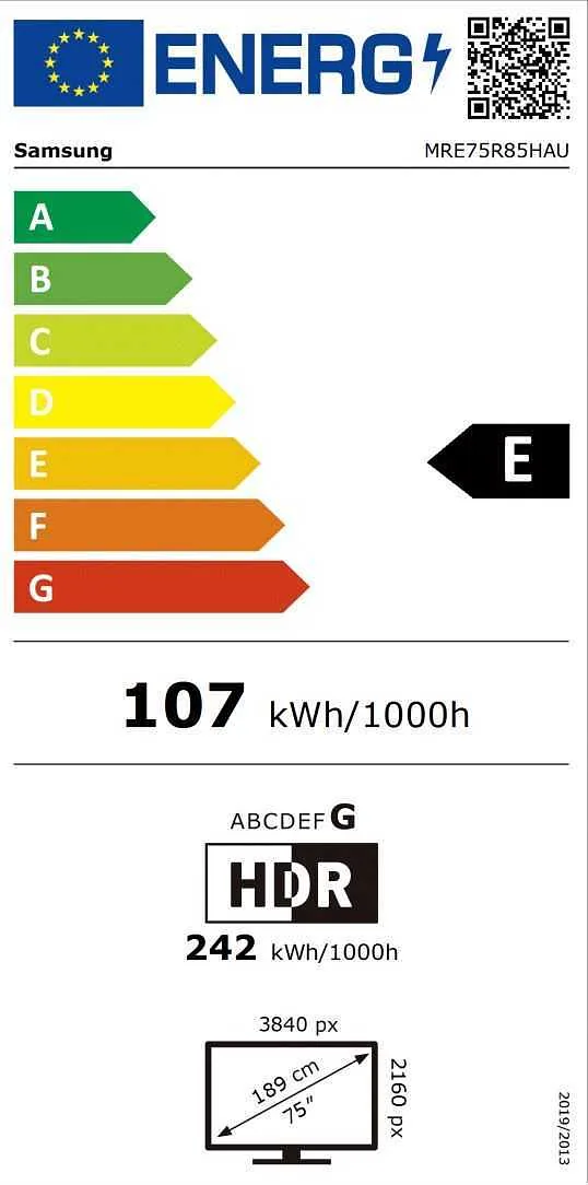 Samsung R85H 190,5 cm (75") 4K Ultra HD Nutiteleri funktsioon WiFi Must