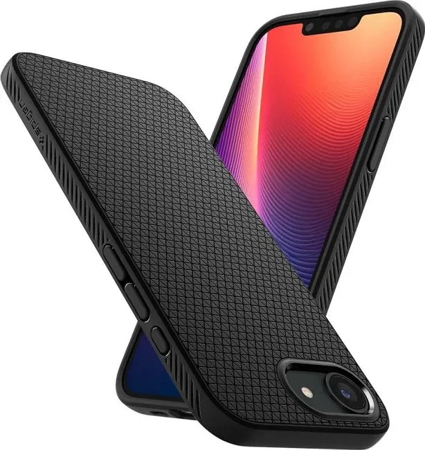 Spigen Liquid Air do iPhone 16E czarny matowy
