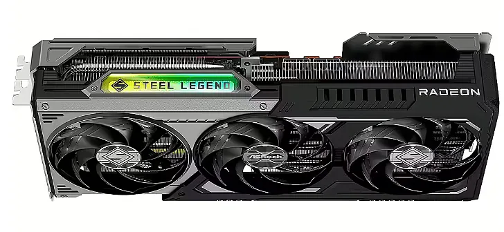 ASRock Radeon RX 9070 XT Steel Legend Dark Video Card 16GB DDR6