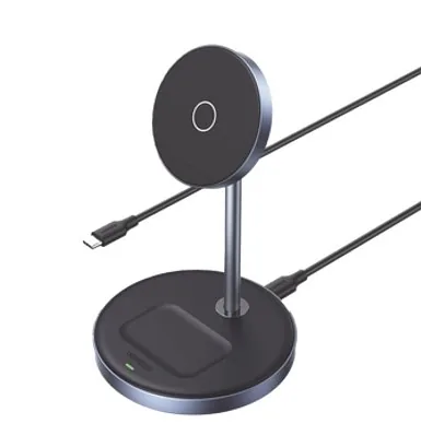 Ugreen 90668 mobiilseadme laadija Kõrvaklapid, Nutitelefon Must USB Traadita laadimine Kiirlaadimine Hoonesisene