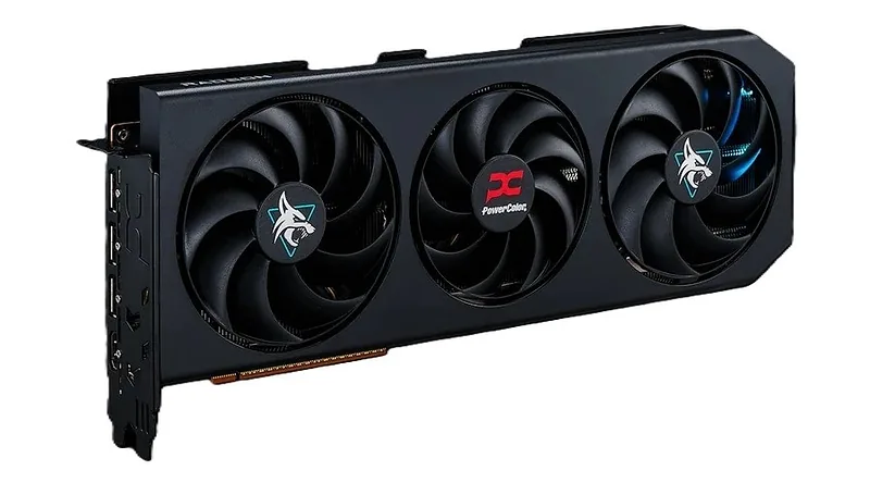 Graphics card.  PowerColor RX9070GRE Hellhound