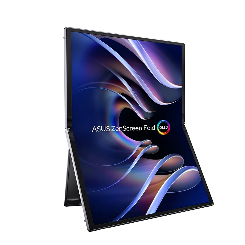 ASUS ZenScreen Fold OLED MQ17QH PC lamekuvar 43,9 cm (17.3″) 2560 x 1920 pikslit Quad HD OLED-ekraan Hõbe